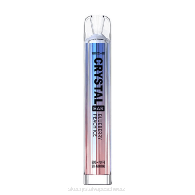 Crystal Bar Einweg-Vaporizer - SKE crystal vape Z8LR81 Blaubeer-Pfirsich-Eis SKE