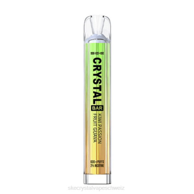 Crystal Bar Einweg-Vaporizer - SKE vape Schweiz Z8LR82 Kiwi, Passionsfrucht, Guave SKE