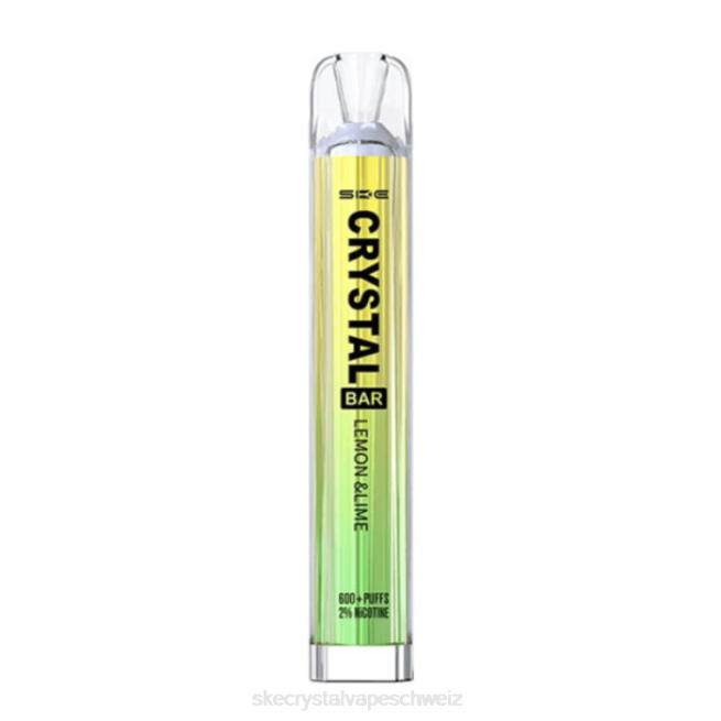 Crystal Bar Einweg-Vaporizer - SKE vape flavours Z8LR77 Zitrone und Limette SKE