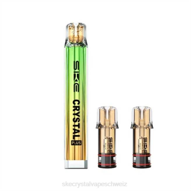 Crystal Vapes und Pod-Kits - SKE vape flavours Z8LR17 Aurora Green Pod Kit SKE