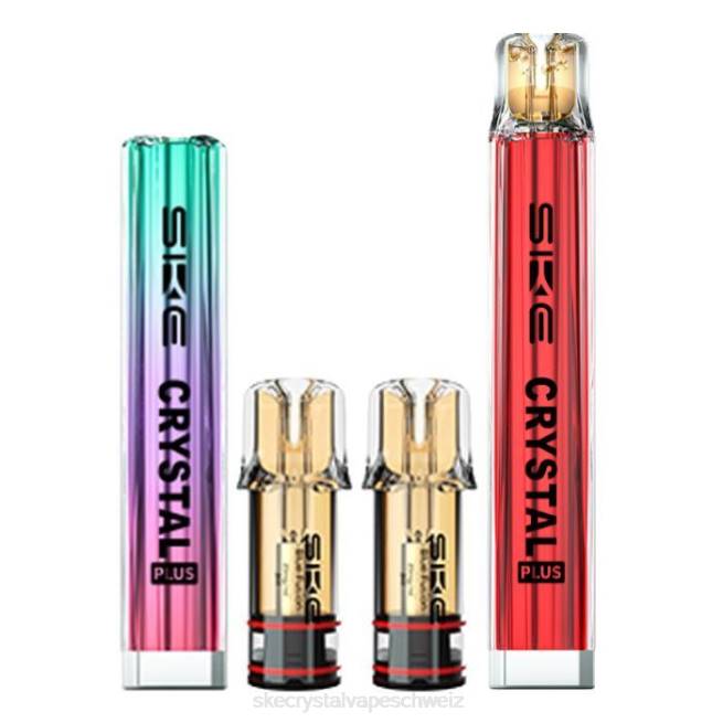 Kristall-Plus-Pod-Kit-Paket - SKE crystal vape Z8LR101 verschiedene Geschmacksrichtungen SKE